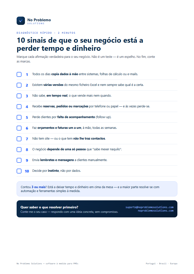 Pré-visualização do checklist
